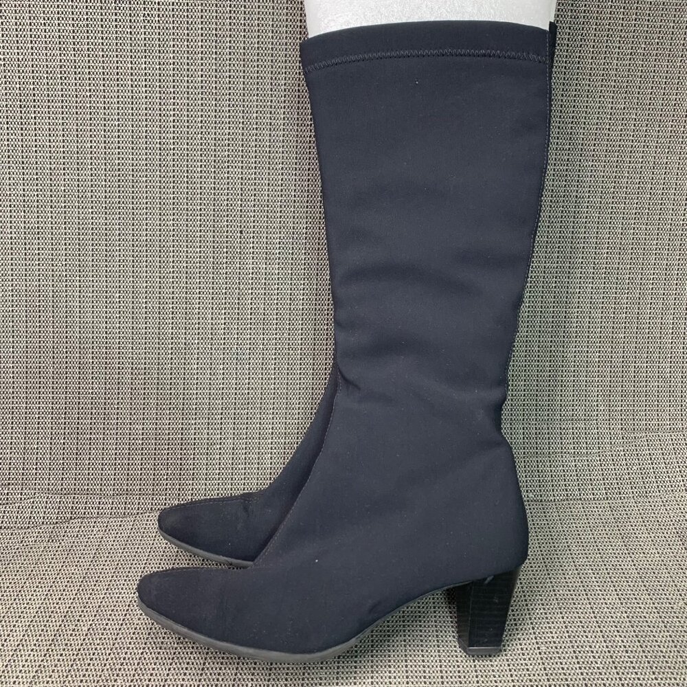 Ara Luftpolster Womens size 5 Black Knee-High Gore Tex Boots Zipper Closure
